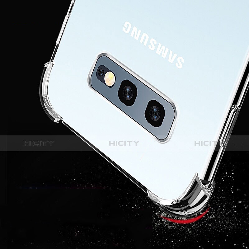 Silikon Schutzhülle Ultra Dünn Tasche Durchsichtig Transparent T02 für Samsung Galaxy S10e Klar groß