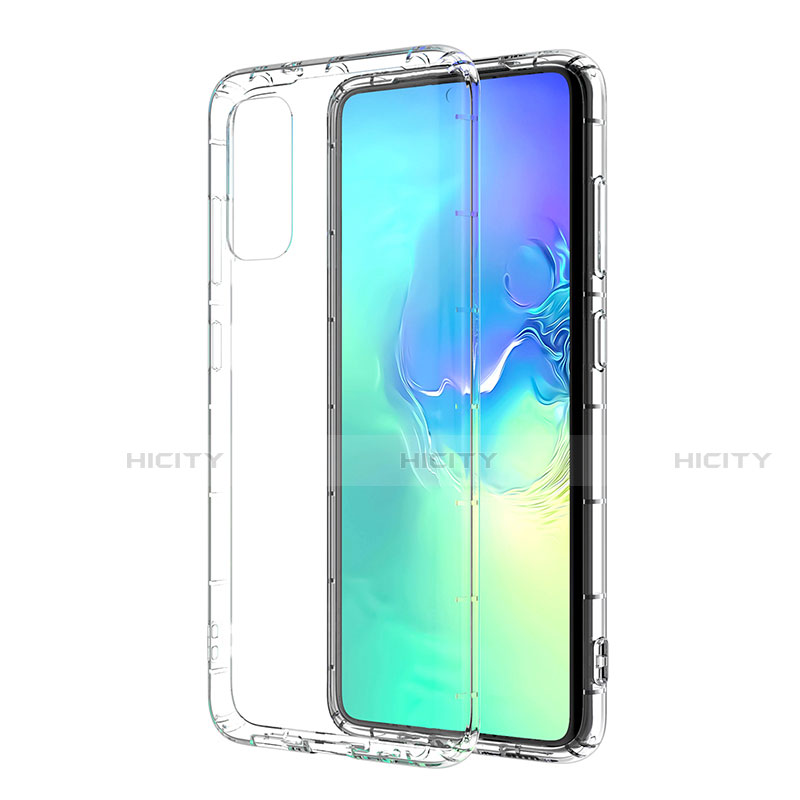 Silikon Schutzhülle Ultra Dünn Tasche Durchsichtig Transparent T02 für Samsung Galaxy S20 5G Klar groß