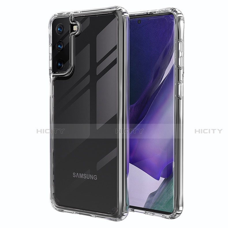 Silikon Schutzhülle Ultra Dünn Tasche Durchsichtig Transparent T02 für Samsung Galaxy S21 Plus 5G Klar Plus