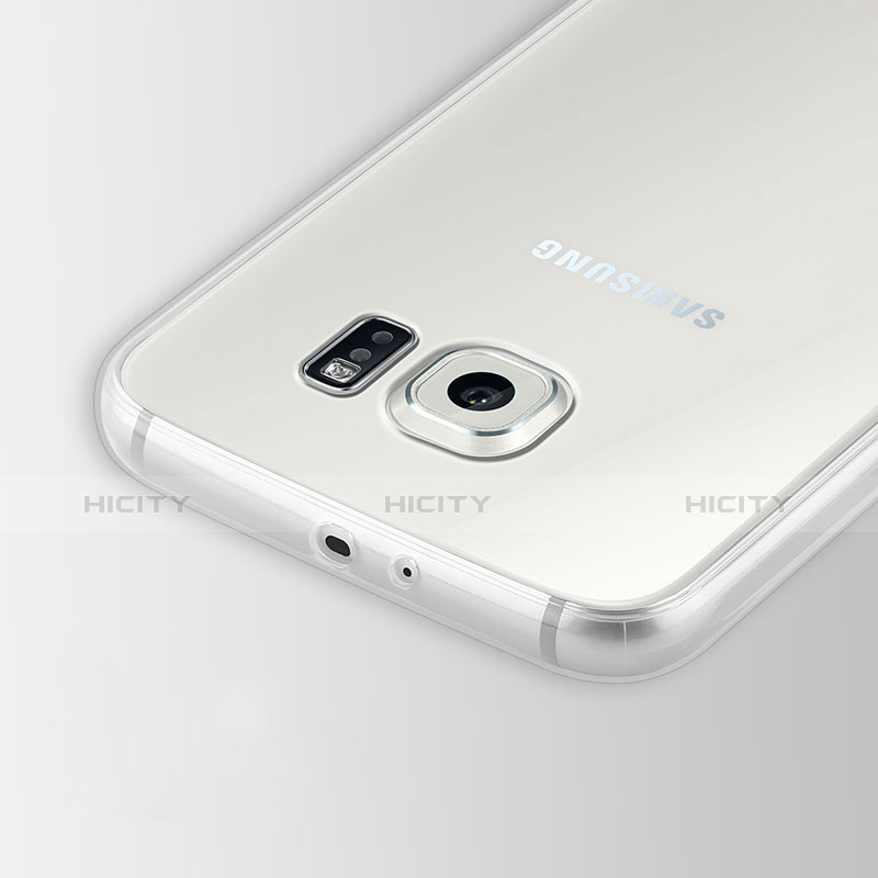 Silikon Schutzhülle Ultra Dünn Tasche Durchsichtig Transparent T02 für Samsung Galaxy S6 Duos SM-G920F G9200 Klar Plus