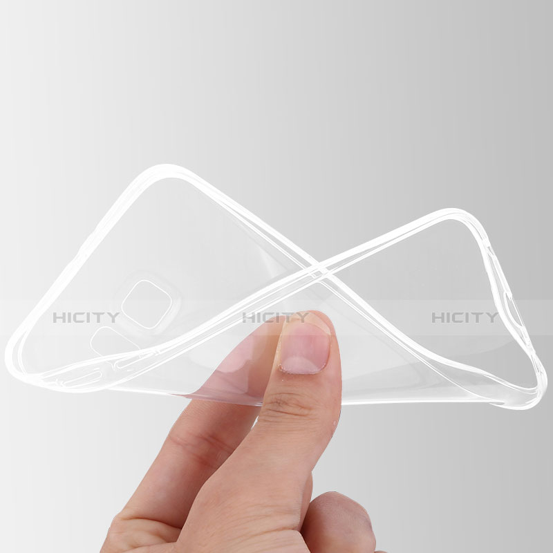 Silikon Schutzhülle Ultra Dünn Tasche Durchsichtig Transparent T02 für Samsung Galaxy S6 Duos SM-G920F G9200 Klar groß