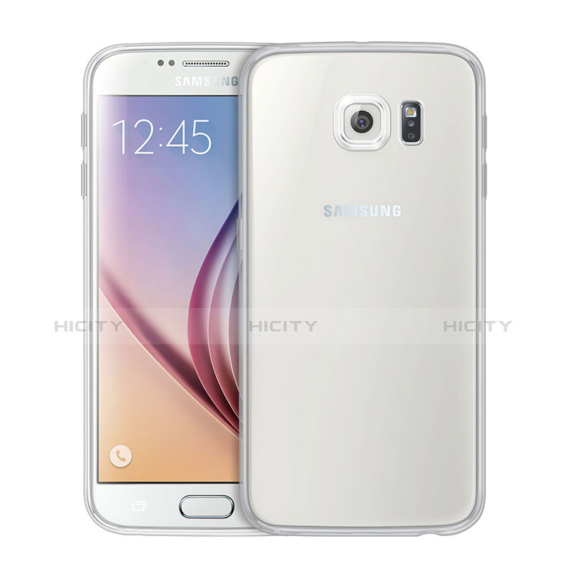Silikon Schutzhülle Ultra Dünn Tasche Durchsichtig Transparent T02 für Samsung Galaxy S6 SM-G920 Klar