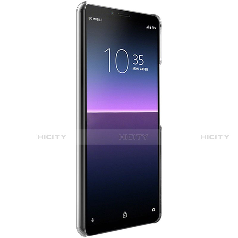 Silikon Schutzhülle Ultra Dünn Tasche Durchsichtig Transparent T02 für Sony Xperia 10 II Klar