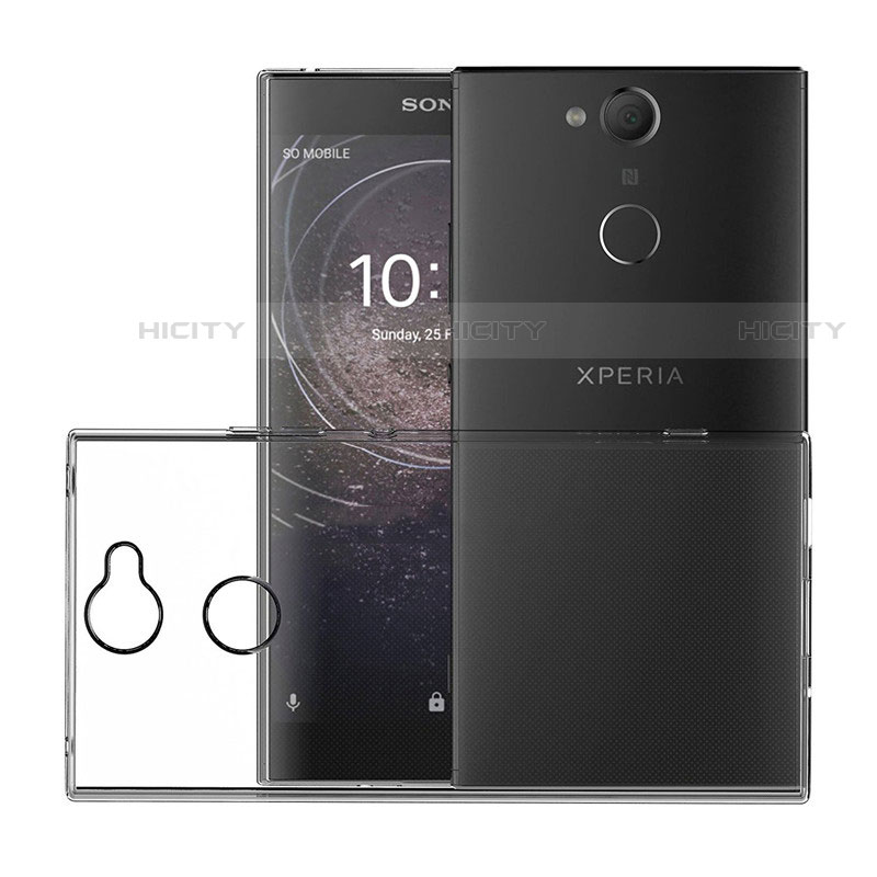 Silikon Schutzhülle Ultra Dünn Tasche Durchsichtig Transparent T02 für Sony Xperia XA2 Klar