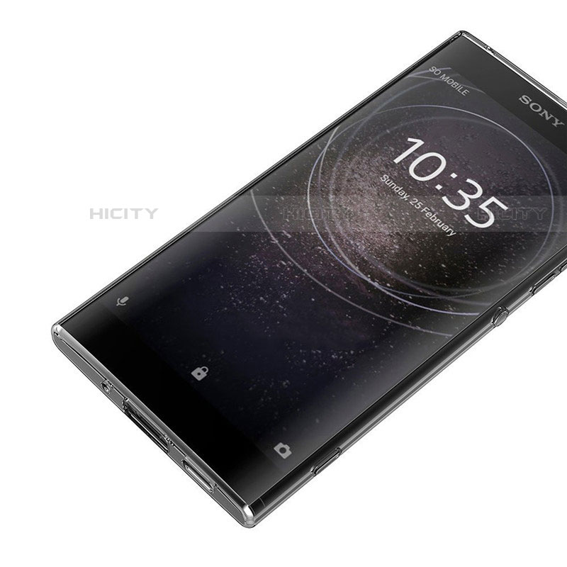 Silikon Schutzhülle Ultra Dünn Tasche Durchsichtig Transparent T02 für Sony Xperia XA2 Plus Klar