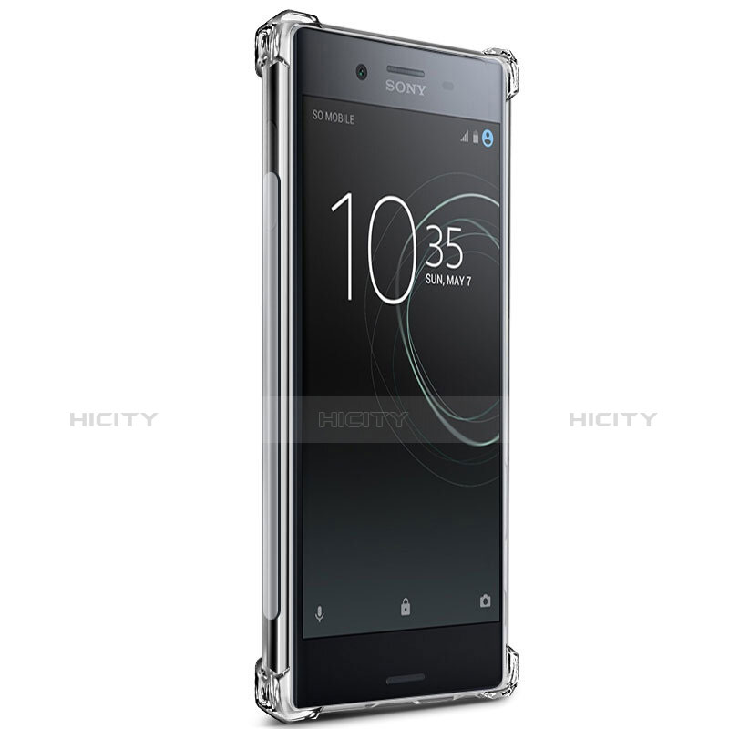 Silikon Schutzhülle Ultra Dünn Tasche Durchsichtig Transparent T02 für Sony Xperia XZ1 Compact Klar groß