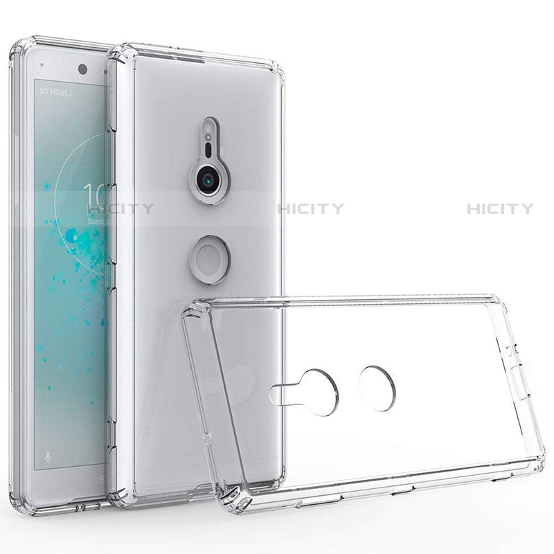 Silikon Schutzhülle Ultra Dünn Tasche Durchsichtig Transparent T02 für Sony Xperia XZ3 Klar