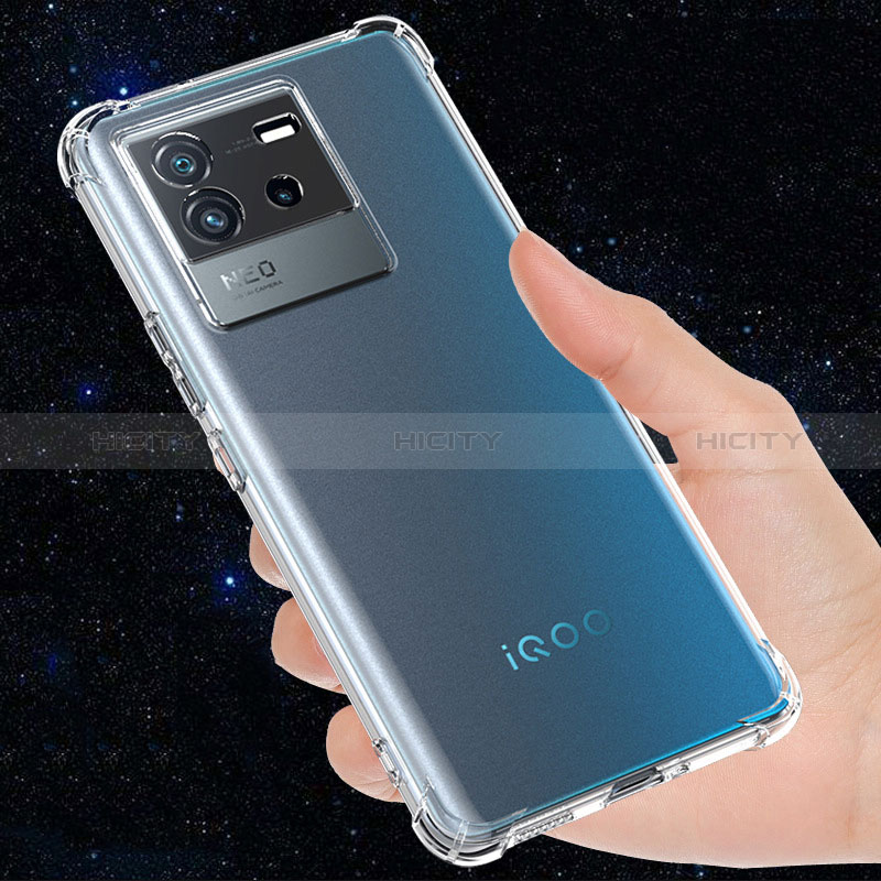 Silikon Schutzhülle Ultra Dünn Tasche Durchsichtig Transparent T02 für Vivo iQOO Neo6 SE 5G Klar