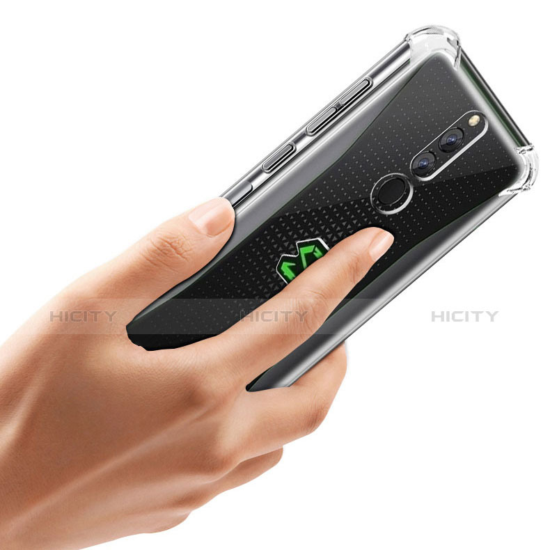 Silikon Schutzhülle Ultra Dünn Tasche Durchsichtig Transparent T02 für Xiaomi Black Shark Helo Klar groß