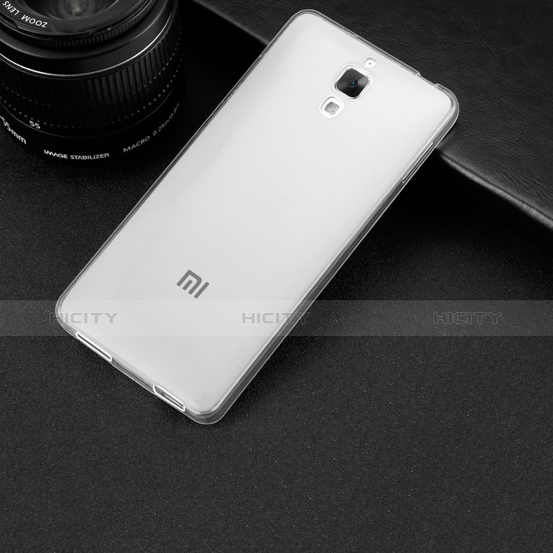 Silikon Schutzhülle Ultra Dünn Tasche Durchsichtig Transparent T02 für Xiaomi Mi 4 LTE Klar groß