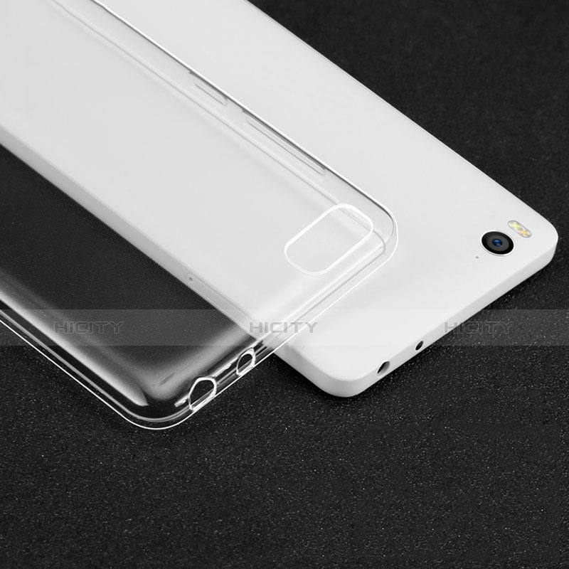 Silikon Schutzhülle Ultra Dünn Tasche Durchsichtig Transparent T02 für Xiaomi Mi 4C Klar Plus