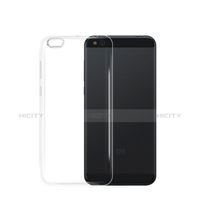 Silikon Schutzhülle Ultra Dünn Tasche Durchsichtig Transparent T02 für Xiaomi Mi 5C Klar groß