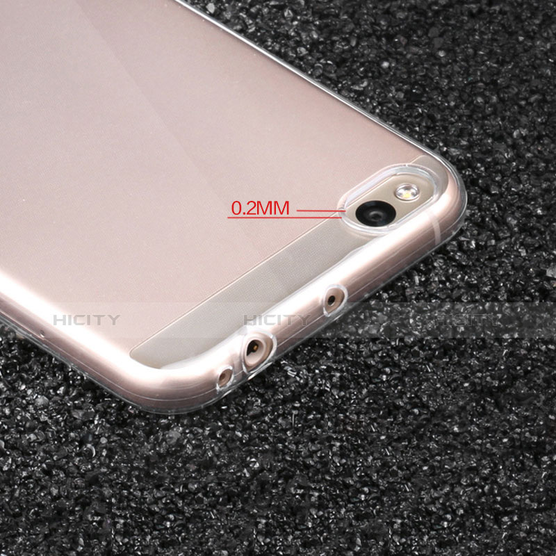 Silikon Schutzhülle Ultra Dünn Tasche Durchsichtig Transparent T02 für Xiaomi Mi 5C Klar groß