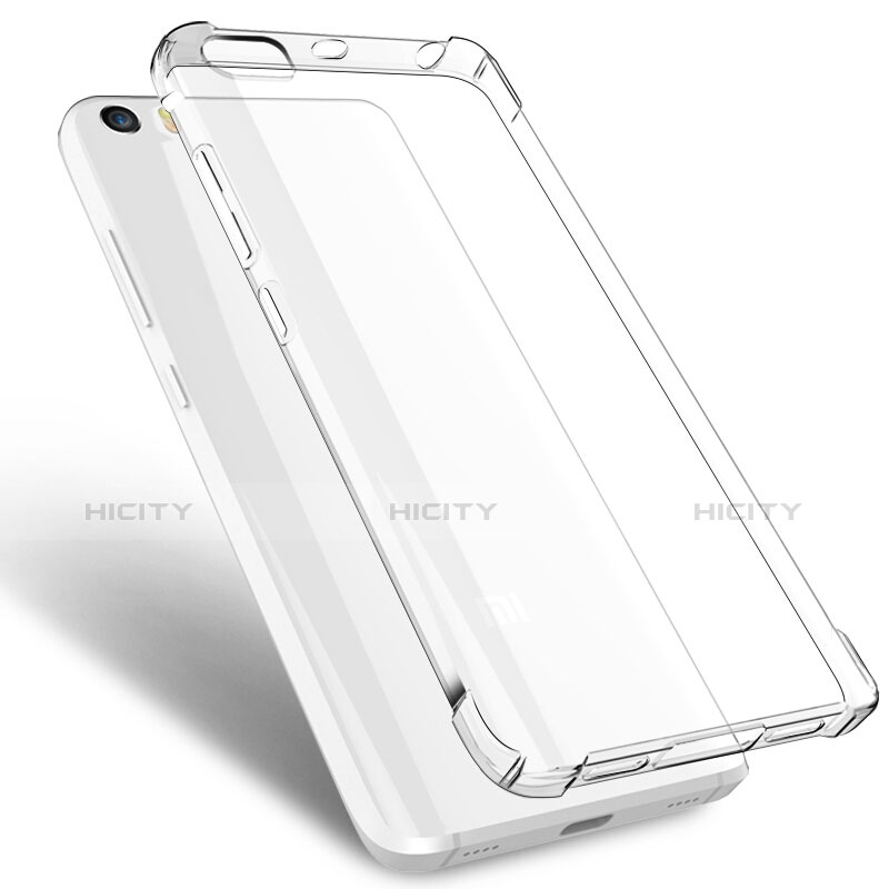Silikon Schutzhülle Ultra Dünn Tasche Durchsichtig Transparent T02 für Xiaomi Mi 5S Klar groß