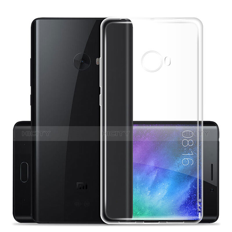Silikon Schutzhülle Ultra Dünn Tasche Durchsichtig Transparent T02 für Xiaomi Mi Note 2 Special Edition Klar groß