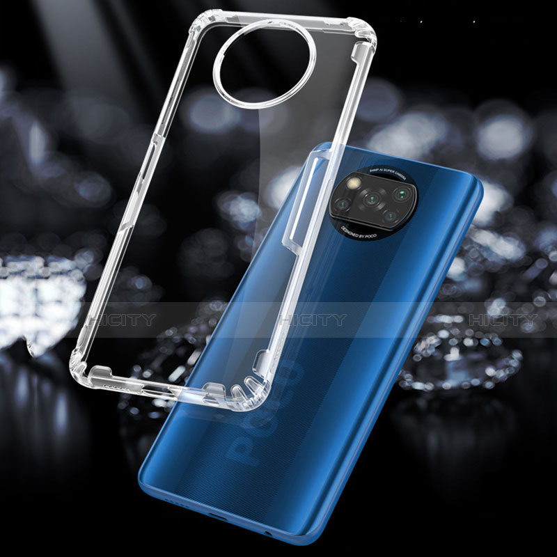 Silikon Schutzhülle Ultra Dünn Tasche Durchsichtig Transparent T02 für Xiaomi Poco X3 Klar groß