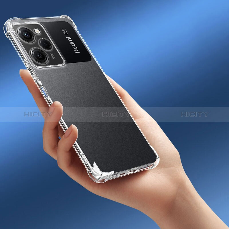 Silikon Schutzhülle Ultra Dünn Tasche Durchsichtig Transparent T02 für Xiaomi Poco X5 Pro 5G Klar