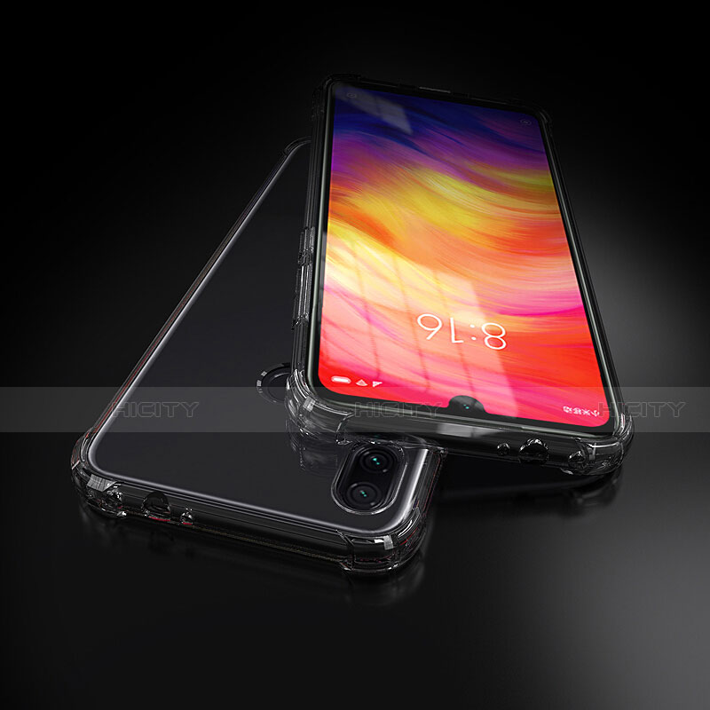 Silikon Schutzhülle Ultra Dünn Tasche Durchsichtig Transparent T02 für Xiaomi Redmi 7 Klar groß