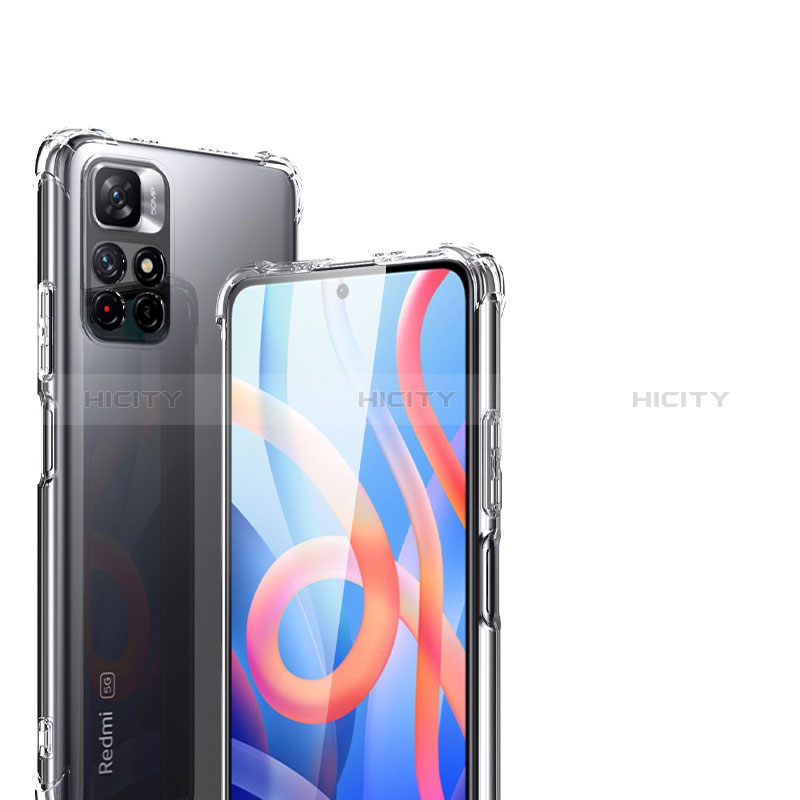 Silikon Schutzhülle Ultra Dünn Tasche Durchsichtig Transparent T02 für Xiaomi Redmi Note 11 5G Klar