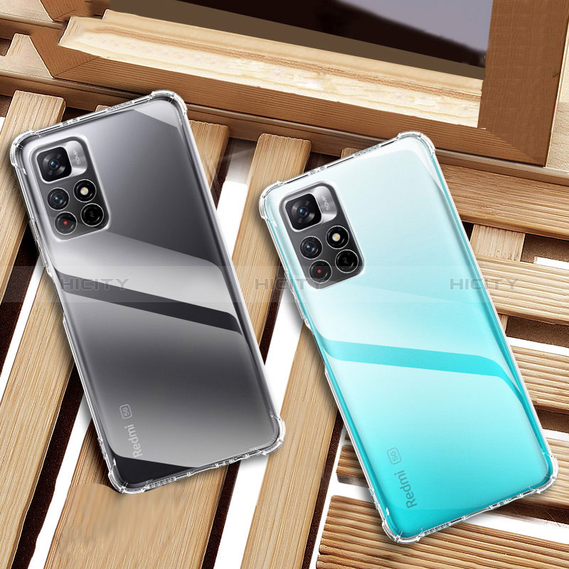 Silikon Schutzhülle Ultra Dünn Tasche Durchsichtig Transparent T02 für Xiaomi Redmi Note 11 5G Klar