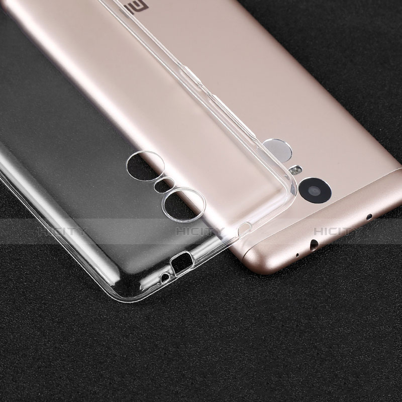 Silikon Schutzhülle Ultra Dünn Tasche Durchsichtig Transparent T02 für Xiaomi Redmi Note 3 Pro Klar Plus