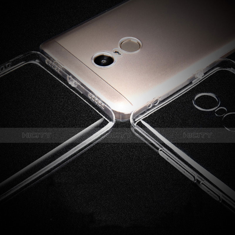 Silikon Schutzhülle Ultra Dünn Tasche Durchsichtig Transparent T02 für Xiaomi Redmi Note 4 Standard Edition Klar groß