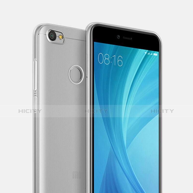 Silikon Schutzhülle Ultra Dünn Tasche Durchsichtig Transparent T02 für Xiaomi Redmi Note 5A High Edition Klar groß