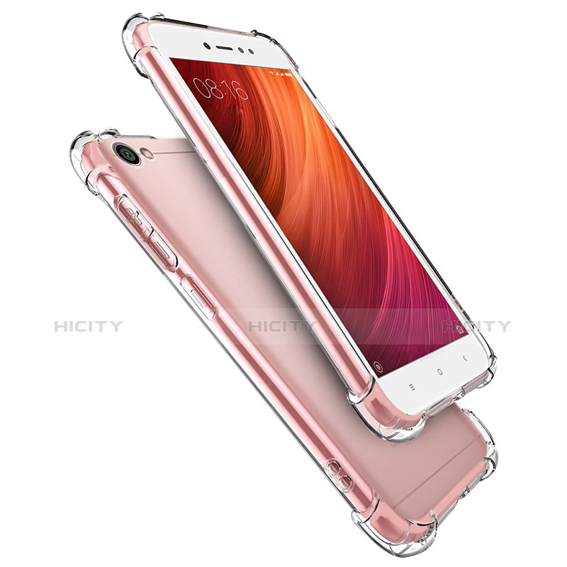 Silikon Schutzhülle Ultra Dünn Tasche Durchsichtig Transparent T02 für Xiaomi Redmi Note 5A Standard Edition Klar groß