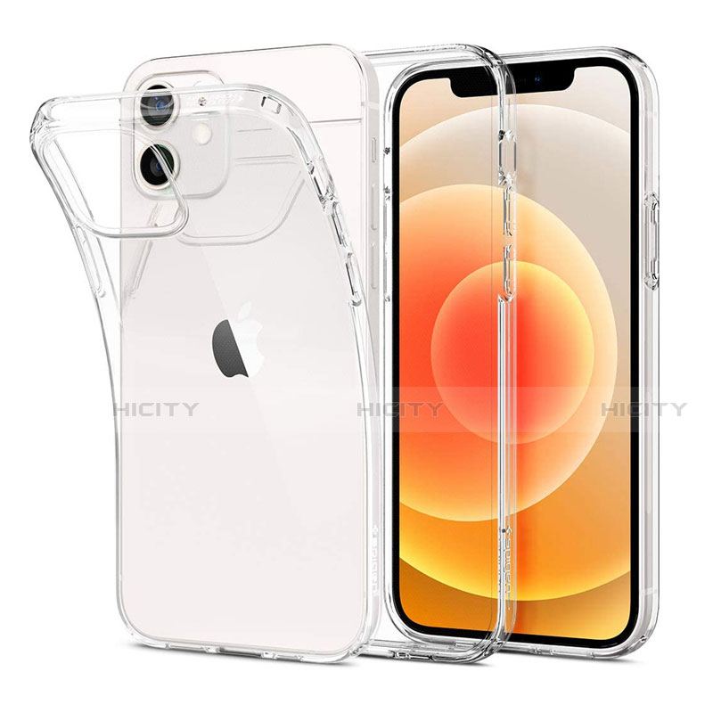 Silikon Schutzhülle Ultra Dünn Tasche Durchsichtig Transparent T03 für Apple iPhone 12 Klar Plus