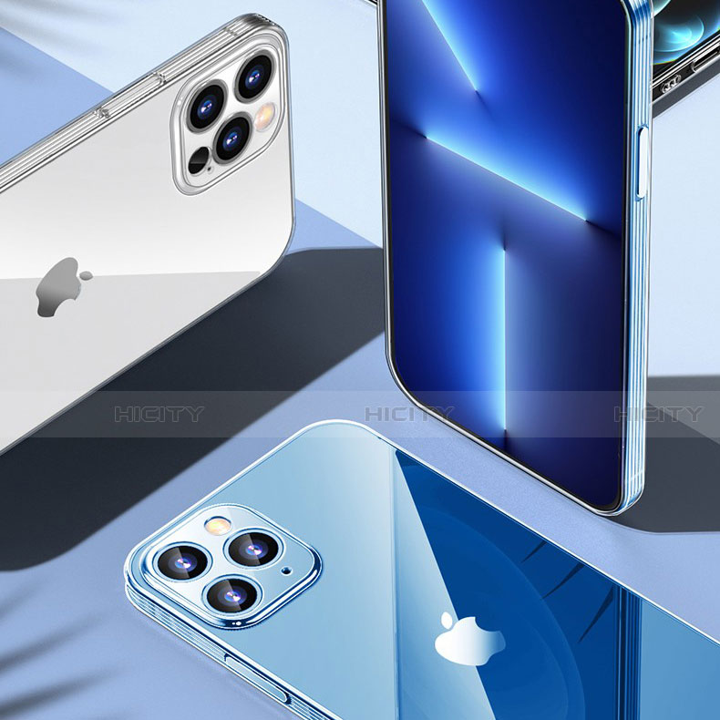 Silikon Schutzhülle Ultra Dünn Tasche Durchsichtig Transparent T03 für Apple iPhone 15 Pro Klar groß