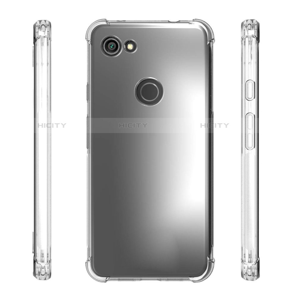 Silikon Schutzhülle Ultra Dünn Tasche Durchsichtig Transparent T03 für Google Pixel 3a XL Klar groß