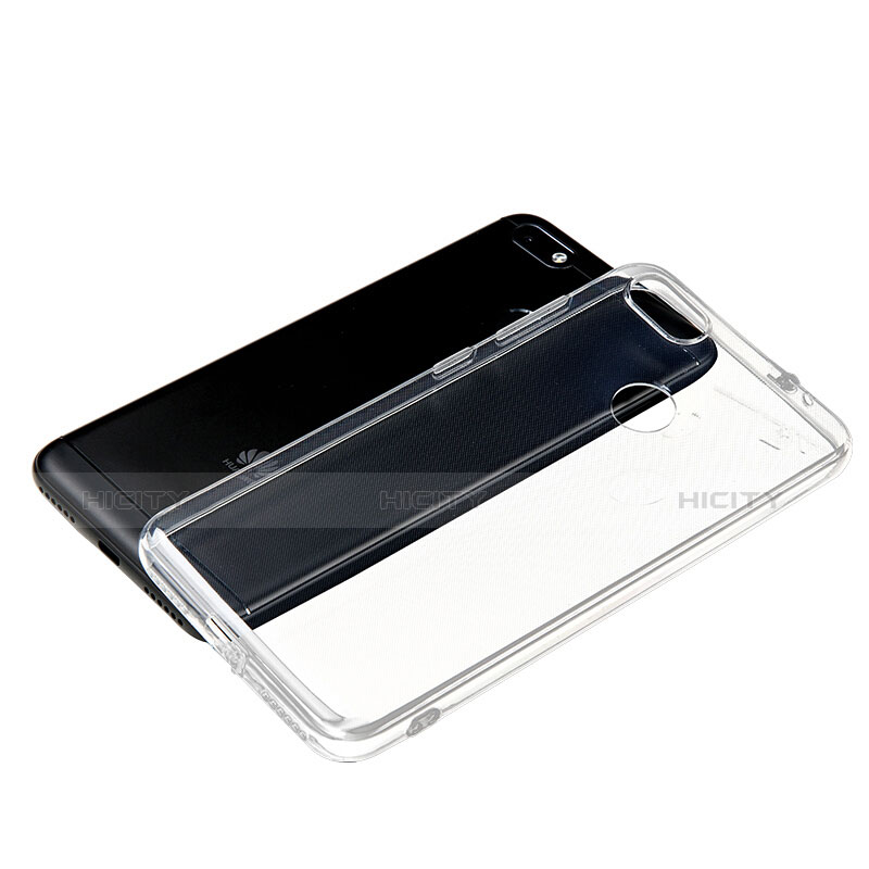 Silikon Schutzhülle Ultra Dünn Tasche Durchsichtig Transparent T03 für Huawei Enjoy 7 Klar groß