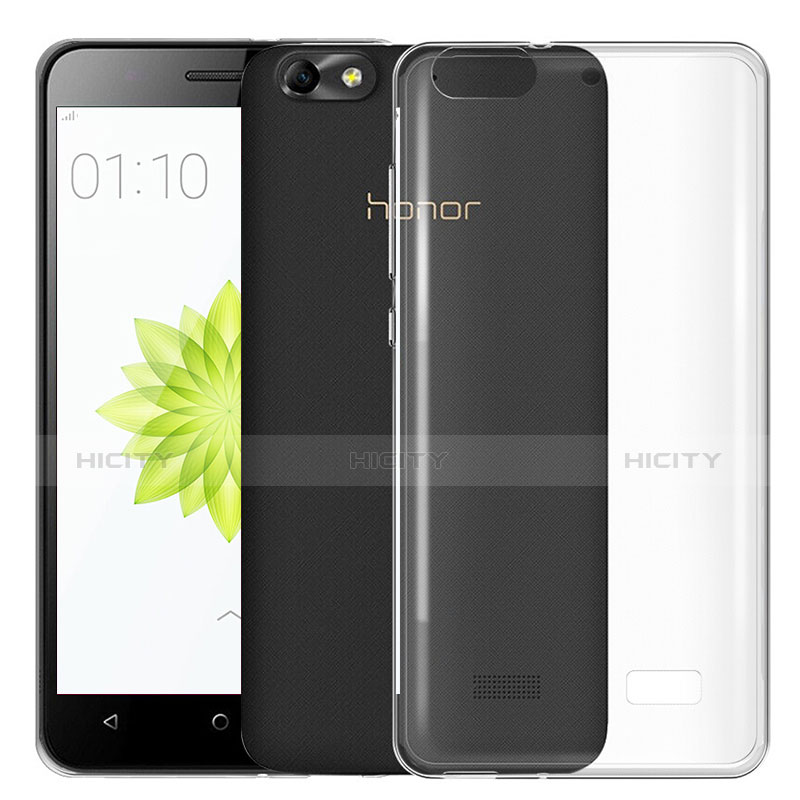 Silikon Schutzhülle Ultra Dünn Tasche Durchsichtig Transparent T03 für Huawei G Play Mini Klar Plus