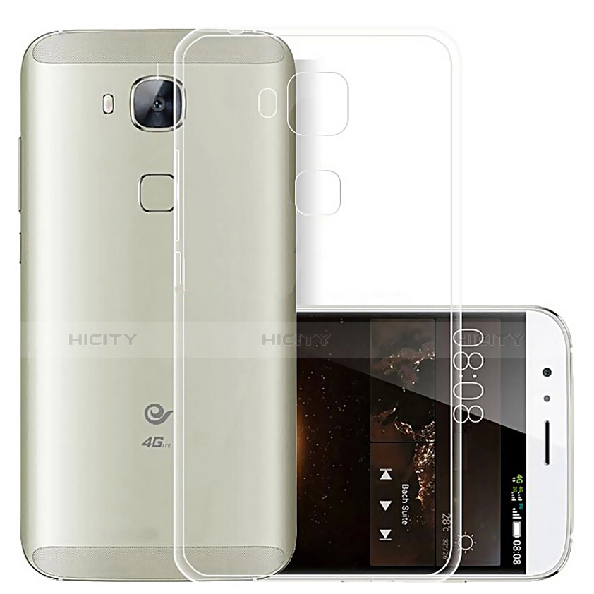 Silikon Schutzhülle Ultra Dünn Tasche Durchsichtig Transparent T03 für Huawei G8 Klar Plus