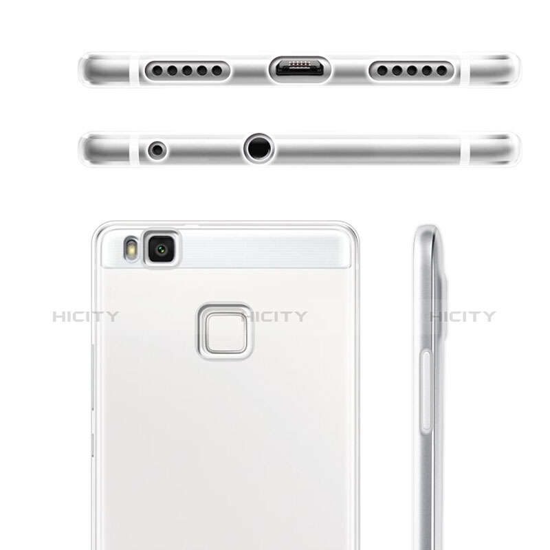 Silikon Schutzhülle Ultra Dünn Tasche Durchsichtig Transparent T03 für Huawei G9 Lite Klar groß