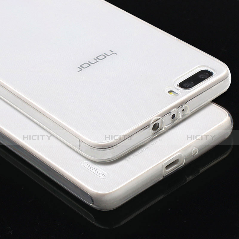 Silikon Schutzhülle Ultra Dünn Tasche Durchsichtig Transparent T03 für Huawei Honor 6 Plus Klar groß