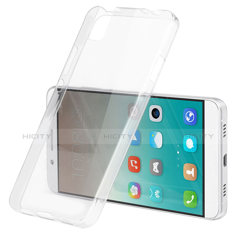 Silikon Schutzhülle Ultra Dünn Tasche Durchsichtig Transparent T03 für Huawei Honor 7i shot X Klar