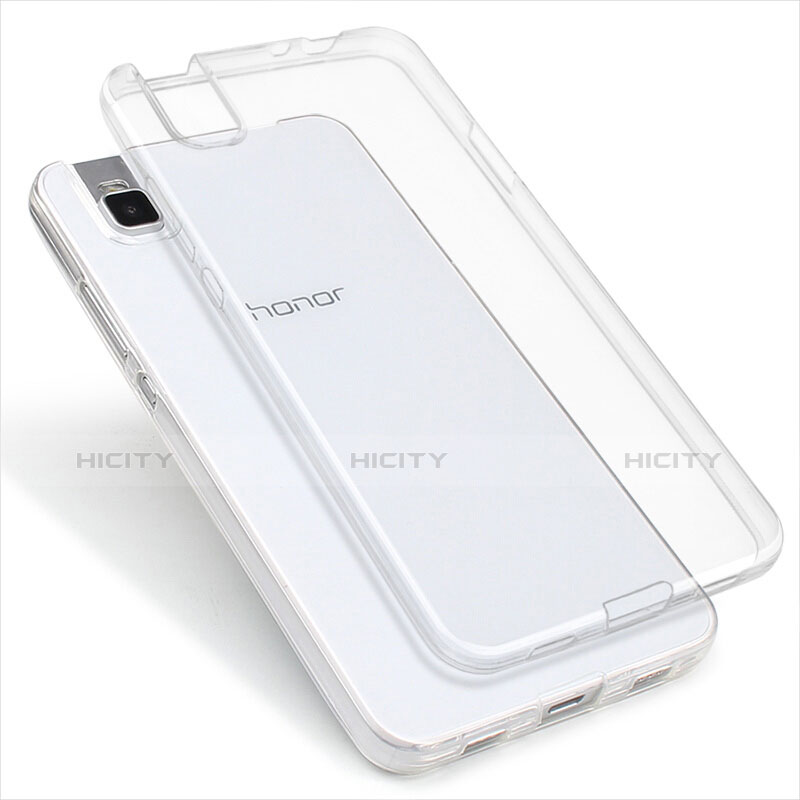 Silikon Schutzhülle Ultra Dünn Tasche Durchsichtig Transparent T03 für Huawei Honor 7i shot X Klar