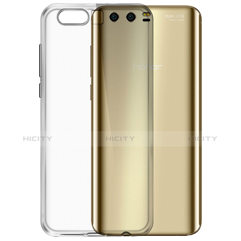 Silikon Schutzhülle Ultra Dünn Tasche Durchsichtig Transparent T03 für Huawei Honor 9 Grau groß