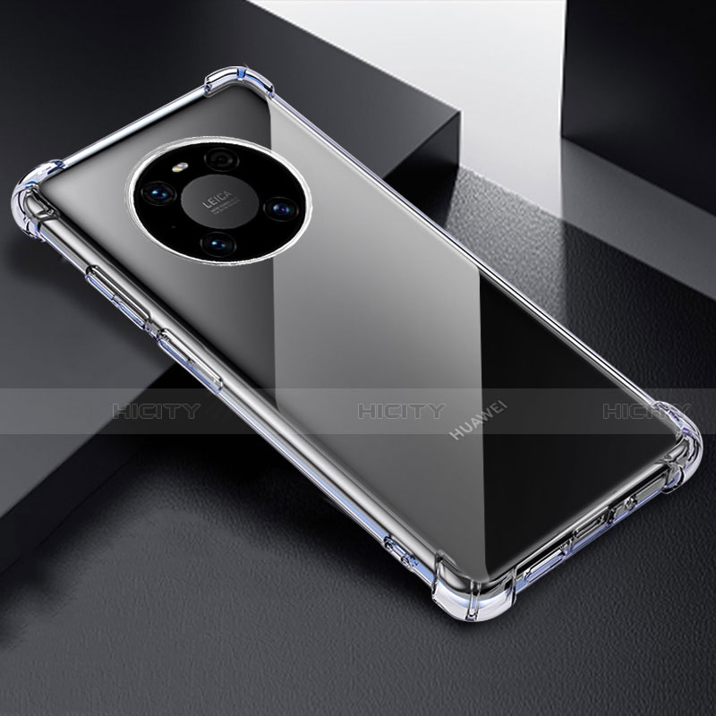 Silikon Schutzhülle Ultra Dünn Tasche Durchsichtig Transparent T03 für Huawei Mate 40 Pro Klar