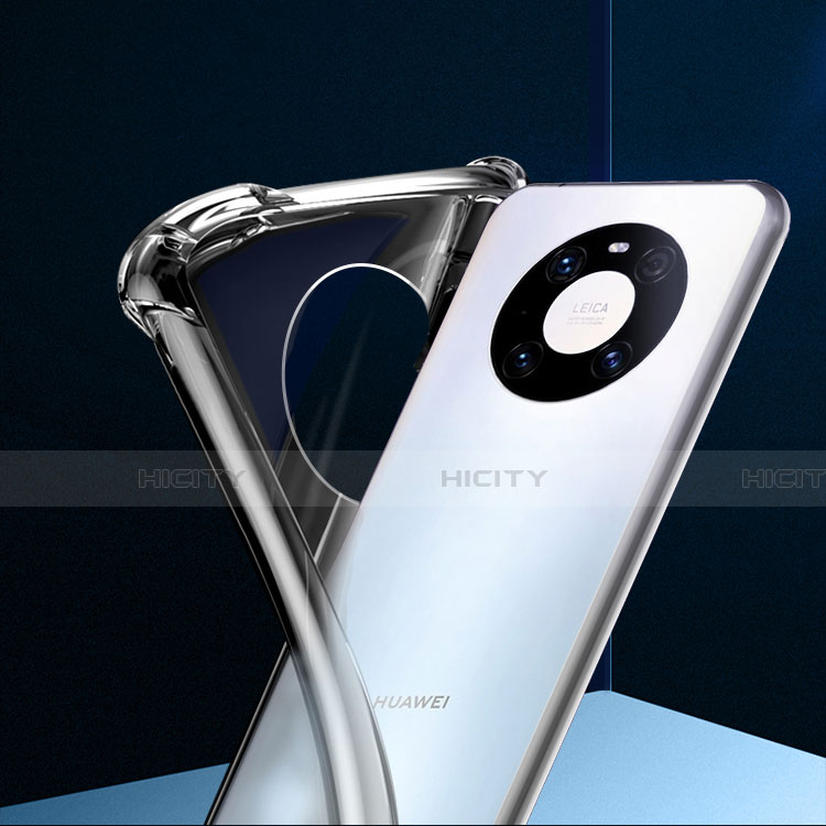 Silikon Schutzhülle Ultra Dünn Tasche Durchsichtig Transparent T03 für Huawei Mate 40 Pro Klar groß