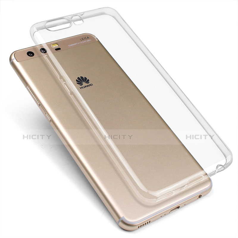 Silikon Schutzhülle Ultra Dünn Tasche Durchsichtig Transparent T03 für Huawei P10 Klar groß