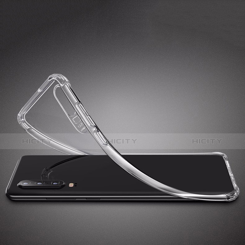 Silikon Schutzhülle Ultra Dünn Tasche Durchsichtig Transparent T03 für Huawei P30 Klar groß