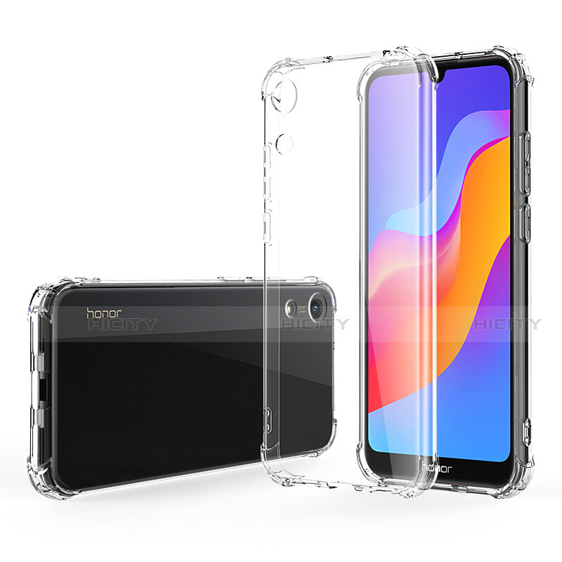 Silikon Schutzhülle Ultra Dünn Tasche Durchsichtig Transparent T03 für Huawei Y6 Prime (2019) Klar groß