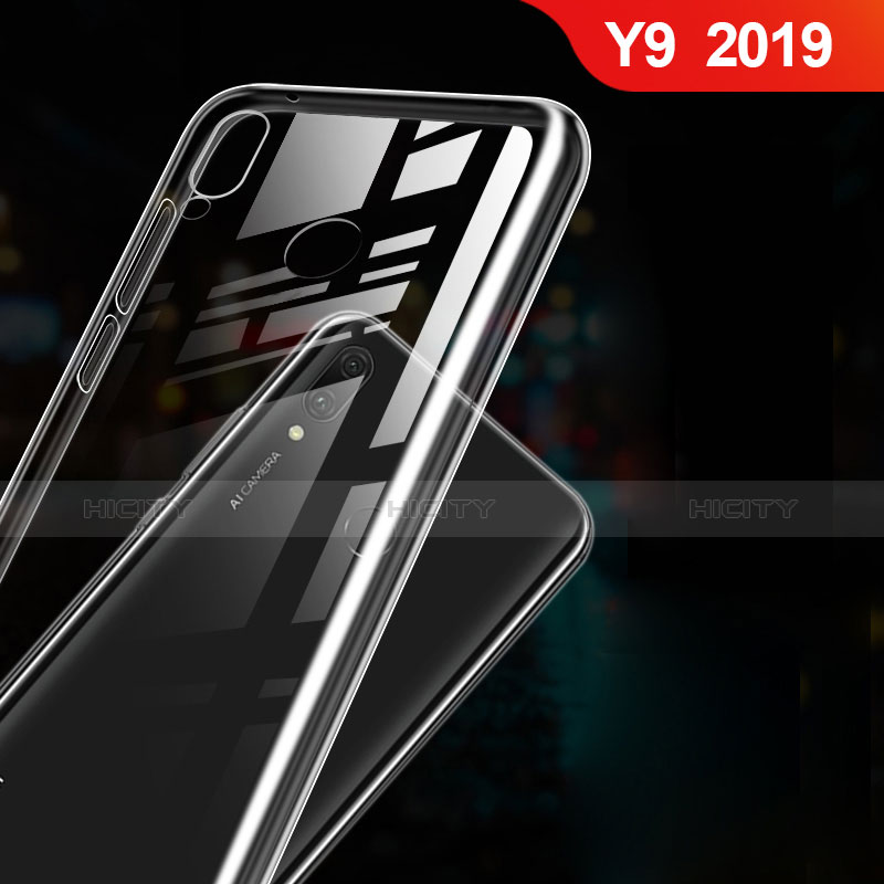 Silikon Schutzhülle Ultra Dünn Tasche Durchsichtig Transparent T03 für Huawei Y9 (2019) Klar Plus