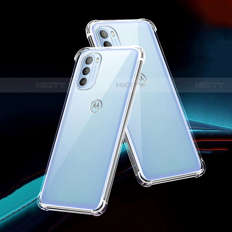 Silikon Schutzhülle Ultra Dünn Tasche Durchsichtig Transparent T03 für Motorola Moto G71 5G Klar groß