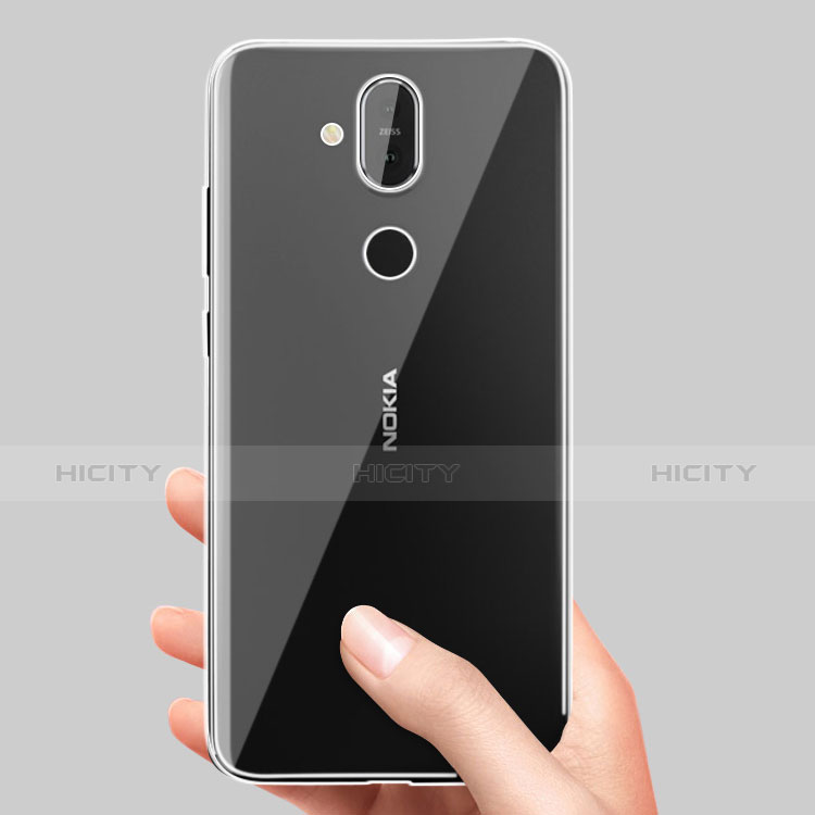 Silikon Schutzhülle Ultra Dünn Tasche Durchsichtig Transparent T03 für Nokia X7 Klar groß