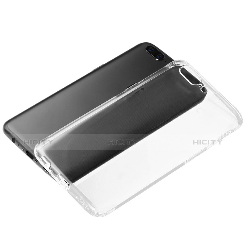 Silikon Schutzhülle Ultra Dünn Tasche Durchsichtig Transparent T03 für OnePlus 5 Klar groß