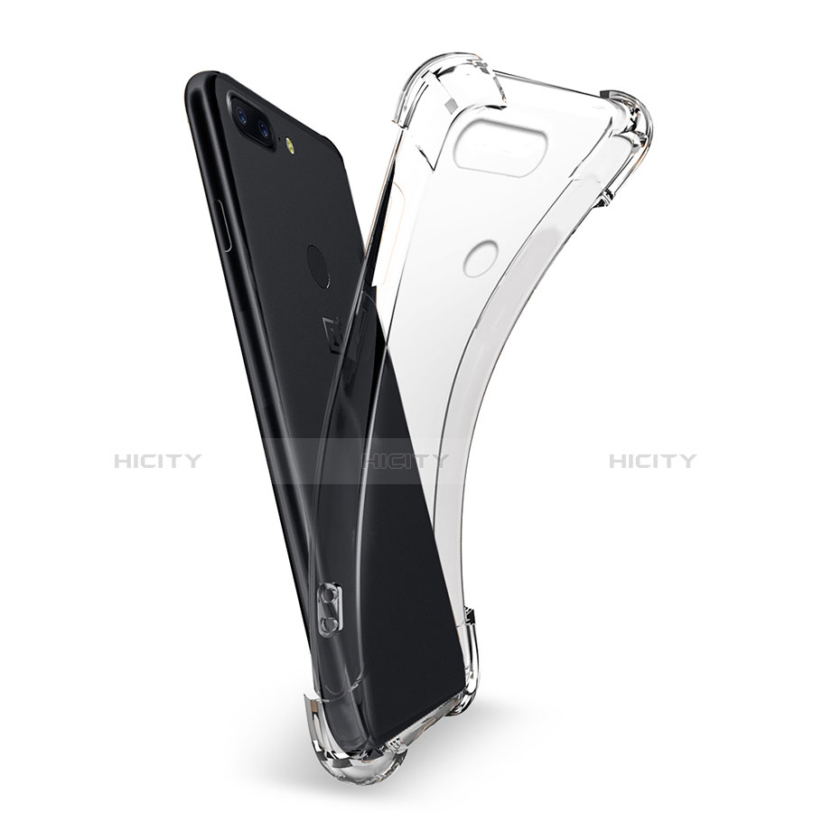 Silikon Schutzhülle Ultra Dünn Tasche Durchsichtig Transparent T03 für OnePlus 5T A5010 Klar groß