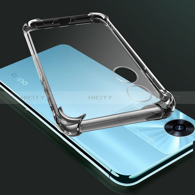 Silikon Schutzhülle Ultra Dünn Tasche Durchsichtig Transparent T03 für Oppo A78 5G Klar